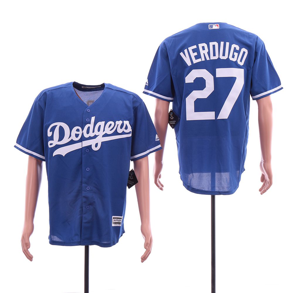 Men Los Angeles Dodgers #27 Verdugo Blue Game MLB Jersey->los angeles dodgers->MLB Jersey